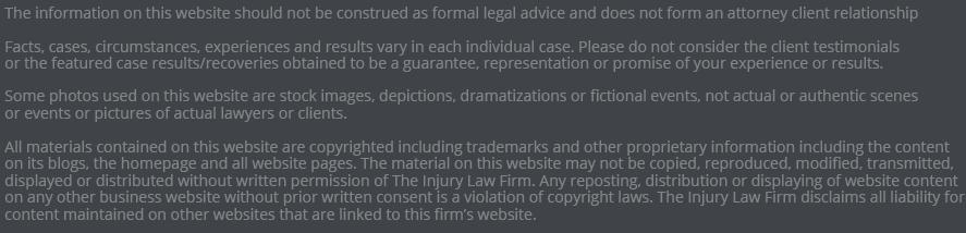 Legal Disclaimer